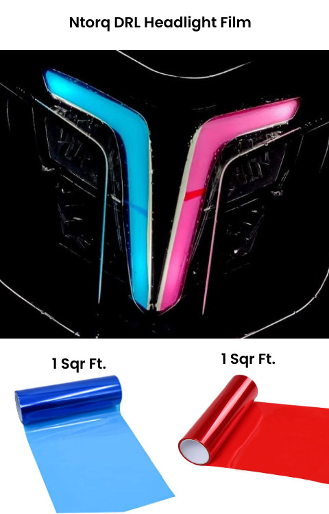 Ntorq Headlight Sticker | Ntorq DRL Sticker | Ntorq Headlight Radium